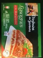 Mängden socker i Itinéraire des Saveurs Saveur d'Italie Lasagnes à la bolognaise 500 g