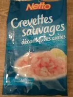 Mängden socker i Crevettes sauvages décortiquées cuites