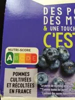 Mängden socker i Compotes pommes et myrtilles