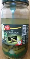 Mängden socker i Les cornichons extra-fins
