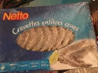 Mängden socker i Crevettes entières crues