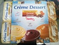 Mängden socker i Crème Dessert au Caramel, chocolat, vanille