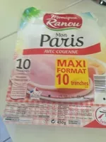 Mängden socker i Jambon de paris avec couenne