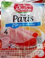 Mängden socker i Jambon de paris sel réduit