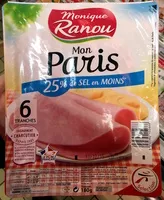 Mängden socker i JAMBON CUIT DE PARIS