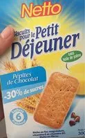 Mängden socker i Biscuits petit déjeuner -30% de sucre