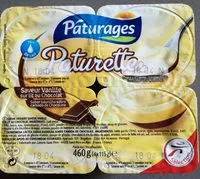 Mängden socker i pâquerettes vanille sur lit chocolat