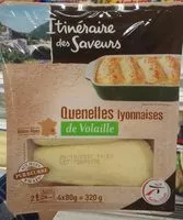 Mängden socker i Quenelles lyonnaises de volaille