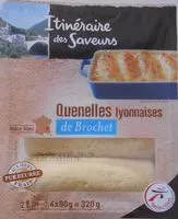 Mängden socker i Quenelles à la lyonnaise de brochet