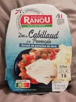 Mängden socker i Cabillaud provençal, écrasé de pommes de terre