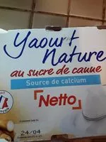 Mängden socker i Yaourt nature au sucre de canne