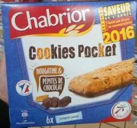 Mängden socker i Cookies Pocket nougatine & pépites de chocolat