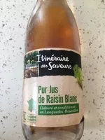 Mängden socker i Itinéraire des Saveurs Pur jus de raisin blanc la bouteille de 1 l