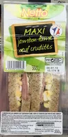 Mängden socker i Maxi Jambon Fumé Œuf Crudités