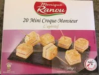 Mängden socker i 20 mini croque-monsieur