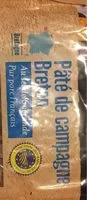 Mängden socker i Pâté de campagne breton