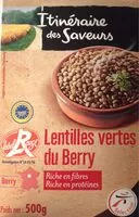 Mängden socker i Lentilles vertes du Berry