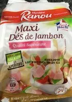 Mängden socker i Maxi dés de jambon qualité supérieure