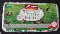 Mängden socker i Œufs frais moyen de poules élevées en plein