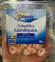 Mängden socker i Crevettes nordiques décortiquées cuites - 100g