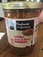 Mängden socker i Lentilles vertes du Berry cuisinées à la graisse d'oie
