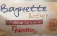 Mängden socker i Baguette Nature precuite au four à pierre