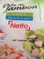 Mängden socker i Dés De Jambon