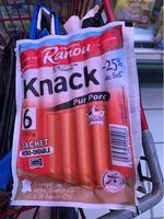 Mängden socker i Knack 100%porc -25% de sel