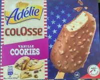 Mängden socker i Adélie Colosse Glaces vanille Cookies