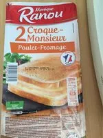 Mängden socker i 2 croque monsieur poulet fromage