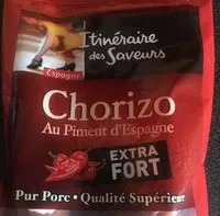 Mängden socker i Chorizo au piment d'Espagne extra fort