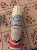 Mängden socker i Crème fouettée sucrée