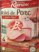Mängden socker i Rôti de porc 100% filet label rouge
