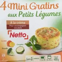 Mängden socker i 4 mini gratins de pomme de terre