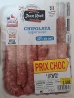 Mängden socker i Chipolata superieure