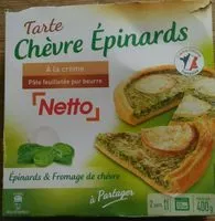 Mängden socker i Tarte Chèvre Épinards