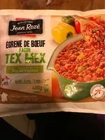 Mängden socker i Egréné de boeuf façon Tex Mex