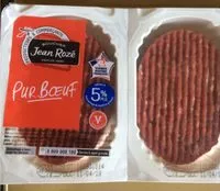 Mängden socker i Steaks Hachés Pur Bœuf 5% M.G.