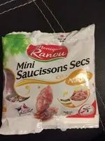 Mängden socker i Monique Ranou Mini saucissons secs nature les 2 sachets de 75 g