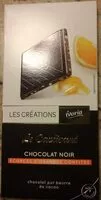 Mängden socker i Chocolat noir écorces d'oranges confites