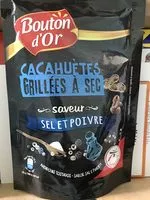 Mängden socker i Cacahuète grillées à sec saveur sel et poivre