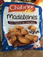 Mängden socker i Madeleines aux pépites de chocolat