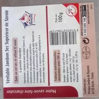 Mängden socker i Véritable Jambon Sec Supérieur de Savoie