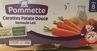 Mängden socker i Pommette carottes patate douce