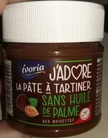 Mängden socker i J'adore la pâte à tartiner sans huile de palme