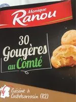Mängden socker i Gougères au comté