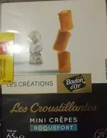 Mängden socker i Mini crepes roquefort les croustillantes