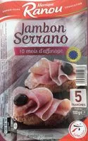 Mängden socker i Jambon Serrano 10Mois d'affinage