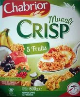 Mängden socker i Muesli crisp 5 fruits