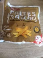 Mängden socker i Frites fraiches